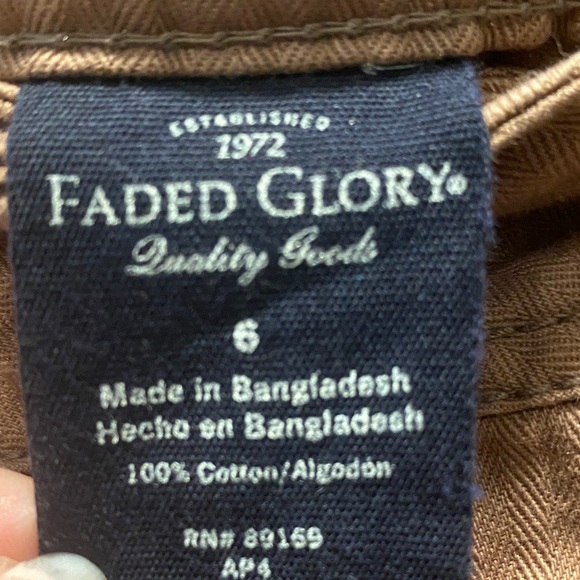 Faded Glory Women’s Beige Pencil Skirt Size 6 | 100% Cotton | Office Wear - Picture 2 of 6